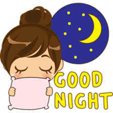 Kiku, the busy office girl sticker #2232414