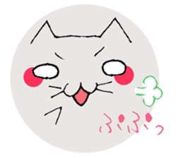 Emoticon style cat sticker #2232676