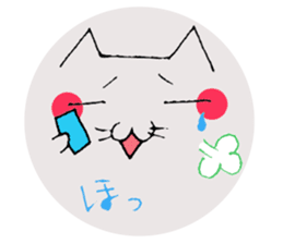 Emoticon style cat sticker #2232685