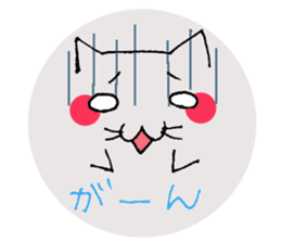 Emoticon style cat sticker #2232686