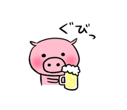 BASEBALL! Buta-chan! sticker #2232874