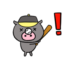 BASEBALL! Buta-chan! sticker #2232884