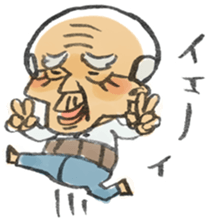 A pleasant grandfather sticker. sticker #2233466