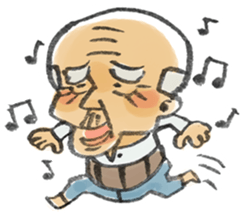 A pleasant grandfather sticker. sticker #2233479