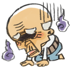 A pleasant grandfather sticker. sticker #2233482