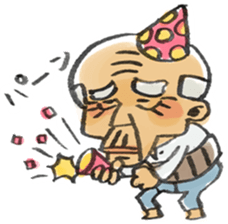 A pleasant grandfather sticker. sticker #2233486