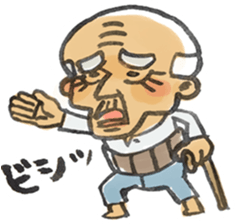 A pleasant grandfather sticker. sticker #2233490