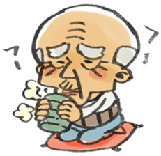 A pleasant grandfather sticker. sticker #2233491