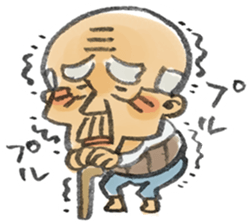 A pleasant grandfather sticker. sticker #2233492
