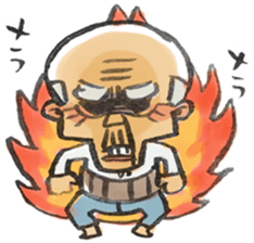 A pleasant grandfather sticker. sticker #2233498