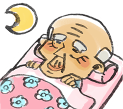 A pleasant grandfather sticker. sticker #2233500