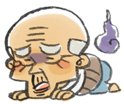 A pleasant grandfather sticker. sticker #2233503