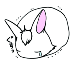 Bangs Rabbit 1 sticker #2234033