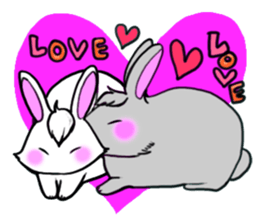 Bangs Rabbit 1 sticker #2234040