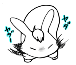 Bangs Rabbit 1 sticker #2234048