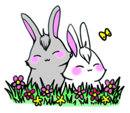 Bangs Rabbit 1 sticker #2234059