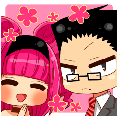 Daily life of a businessman and a girl