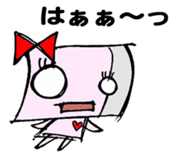 Paper robot girl sticker #2235224