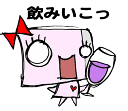 Paper robot girl sticker #2235229