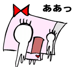 Paper robot girl sticker #2235231