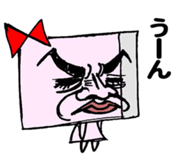 Paper robot girl sticker #2235246