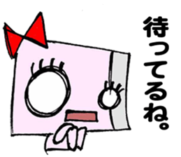 Paper robot girl sticker #2235247