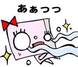 Paper robot girl sticker #2235249