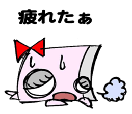 Paper robot girl sticker #2235251