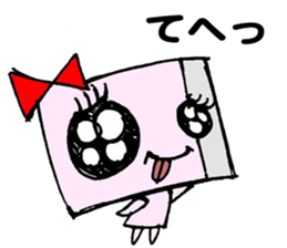 Paper robot girl sticker #2235257