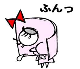 Paper robot girl sticker #2235258