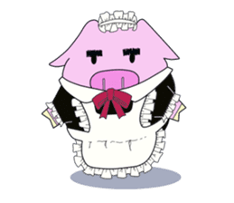 The pig of thick eyebrows sticker #2235519