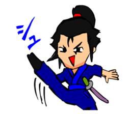 Digging Samurai sticker #2236181