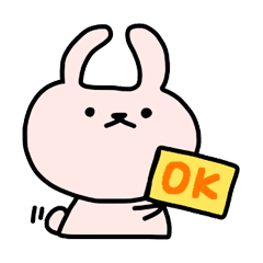 Rabbit  Sticker (For daily conversation)