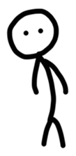 simple stick figure sticker #2236824