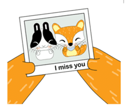 A nice couple (The fox and the rabbit) sticker #2237062
