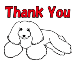 My dear dog - Toy poodle ver sticker #2237464