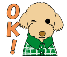 My dear dog - Toy poodle ver sticker #2237478