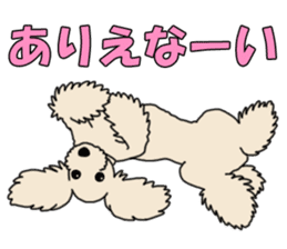My dear dog - Toy poodle ver sticker #2237484