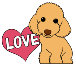 My dear dog - Toy poodle ver sticker #2237487