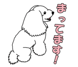 My dear dog - Toy poodle ver sticker #2237488