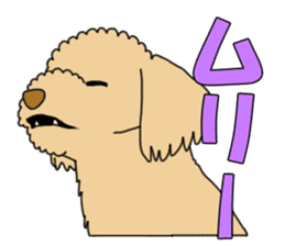 My dear dog - Toy poodle ver sticker #2237494