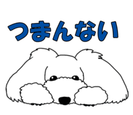 My dear dog - Toy poodle ver sticker #2237496