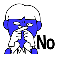 The wrinkles between the eyebrows sticker #2237905