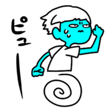 The wrinkles between the eyebrows sticker #2237911