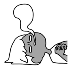 The wrinkles between the eyebrows sticker #2237932