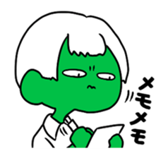 The wrinkles between the eyebrows sticker #2237934