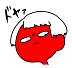 The wrinkles between the eyebrows sticker #2237941