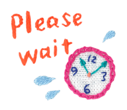 Embroidery of cute animals sticker #2238793