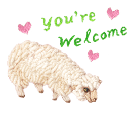 Embroidery of cute animals sticker #2238802