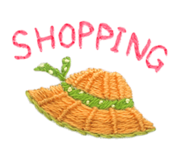 Embroidery of cute animals sticker #2238803